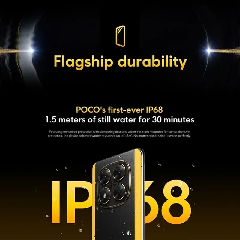 هاتف POCO X7 5G نسخة عالمية 256 جيجا بايت 512 جيجا بايت ديمينسيتي 7300-ألترا 6.67 بوصة 1.5K شاشة AMOLED منحنية 5110 مللي أمبير NFC - 4