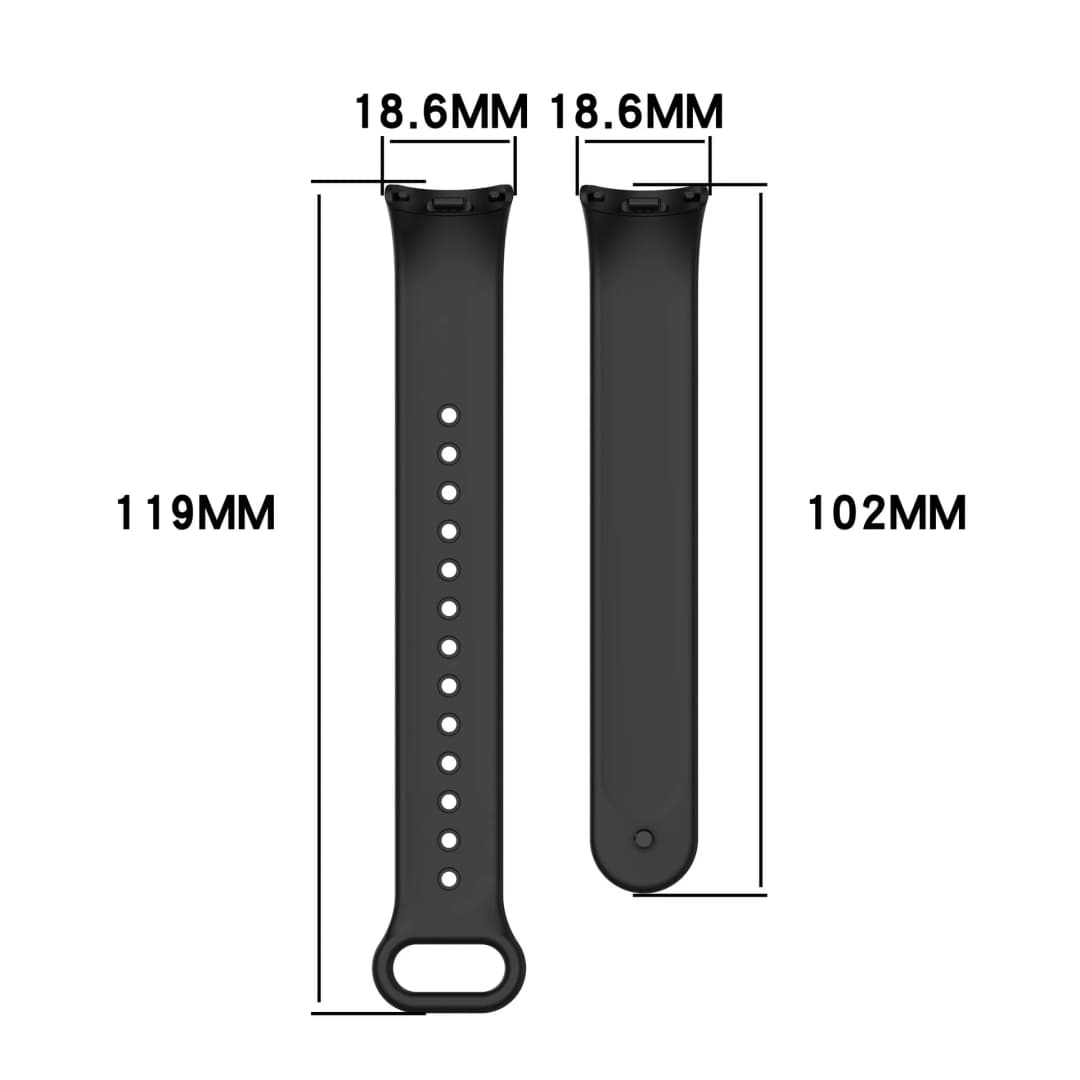 حزام سيليكون لـ Xiaomi Mi Band 10 9 8 حزام رياضي من المطاط مزود بـ NFC سوار ذكي اكسسوارات Xiaomi Smart Band 10 9 8 - 5