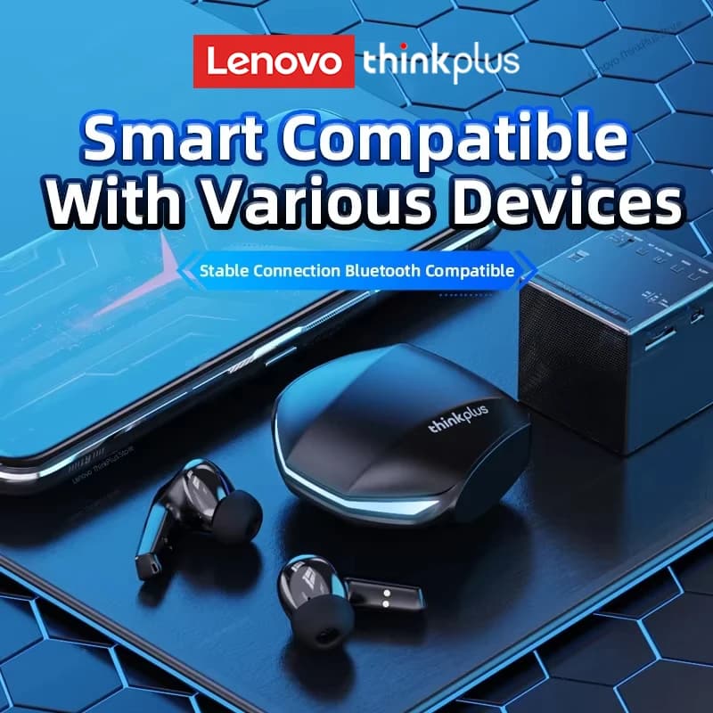 Choice Lenovo GM2 Pro TWS Wireless Headphones Earphone Bluetooth-compatible 5.3 Waterproof Sport Headset with Mic Long Endurance - 4