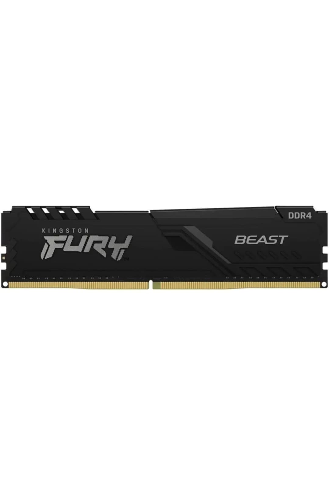 وحدة ذاكرة Kingston FURY Beast DDR4 بسعة 8 جيجابايت و16 جيجابايت و32 جيجابايت بتردد 3200 ميجاهرتز و3600 ميجاهرتز XMP2.0 للكمبيوتر المكتبي متوافقة مع معالجات AMD وIntel ولوحات الأم بمنفذ 288PIN - 4
