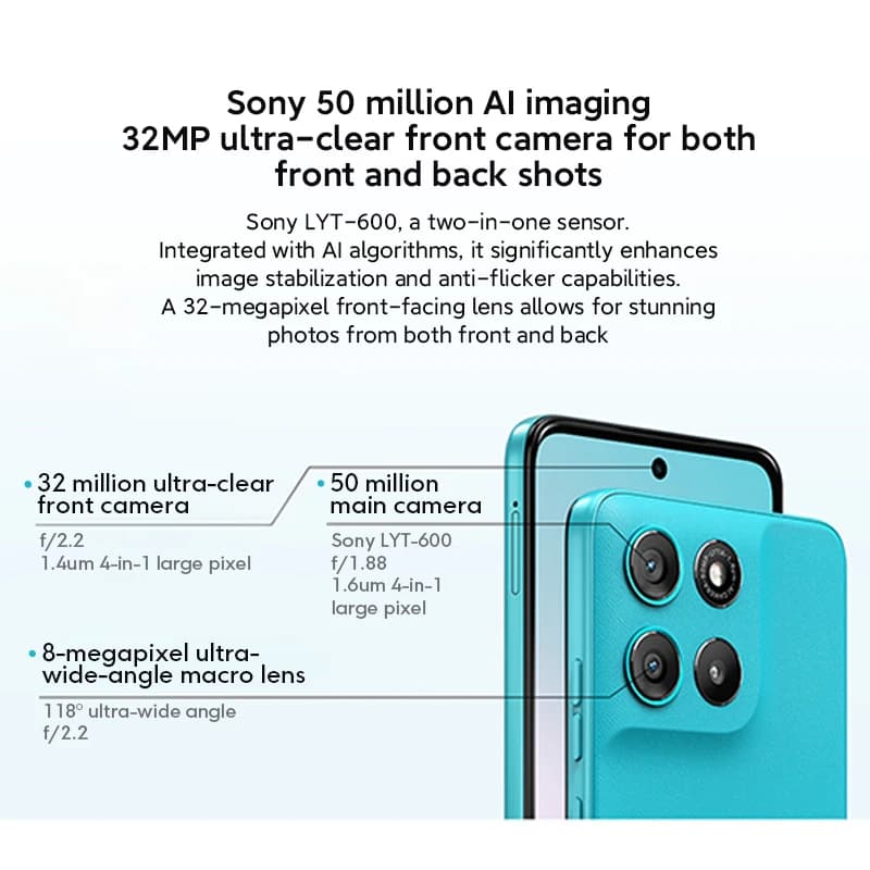 Motorola Moto G100 SmartPhone 5G Global ROM 6.72-inch FHD 120Hz Display 7000mAh Snapdragon 7s Gen 2 IP64 50MP Camera Cellphone - 5