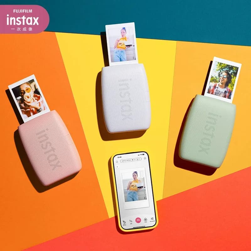 طابعة فوجيفيلم Instax Mini Link 3/Link 2، طابعات صور فورية، متوافقة مع تطبيقات الهواتف الذكية، آلة فيلم جديدة من فوجي