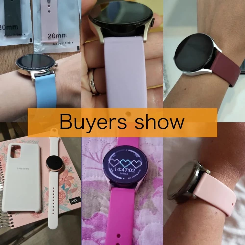 حزام سيليكون لساعة سامسونج جالاكسي 6/4/كلاسيك/5/5 برو/أكتيف2/جير S3 سوار 22mm 20mm ساعة هواوي GT 2/2e/3/3 برو - 3
