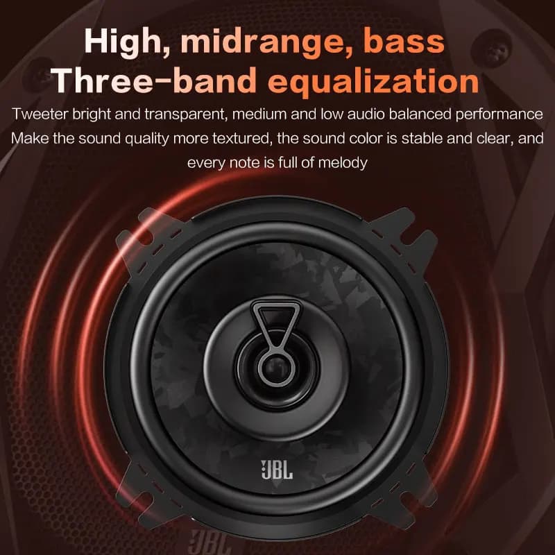 سماعات سيارة JBL مقاس 4 بوصات سماعات محورية سماعات ستيريو بقناتين سماعات سيارة صبووفر تويتر كامل التردد وميد رينج - 3