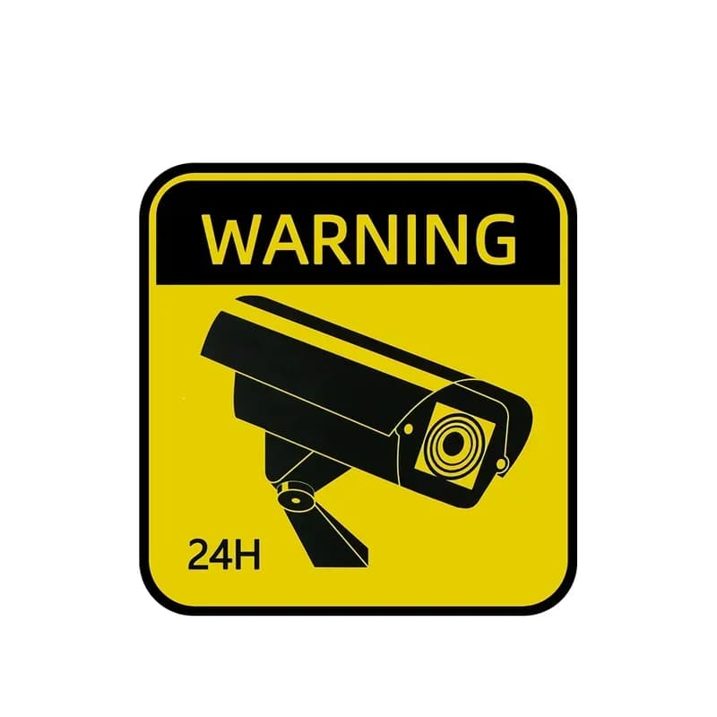 CCTV مقاوم للماء واقية من الشمس علامات التحذير سيارة ملصق فيديو مراقبة إنذار ملصقات اكسسوارات السيارات التصميم 5 سنتيمتر * 5 سنتيمتر