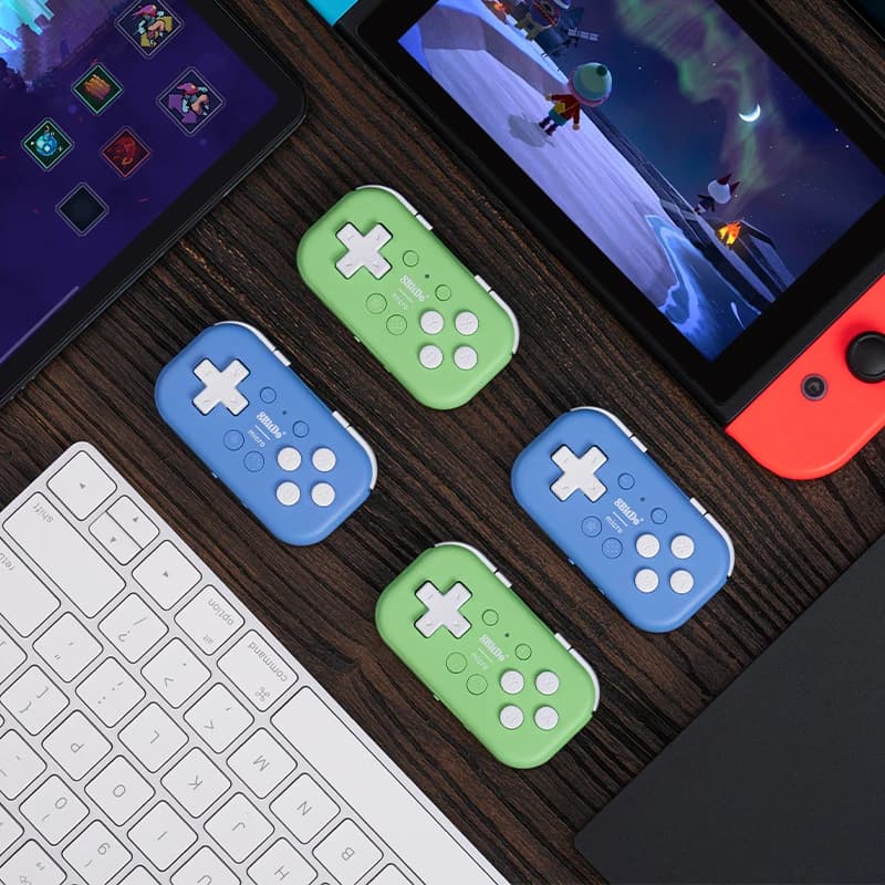 ذراع تحكم ألعاب بلوتوث 8Bitdo Micro صغير الحجم لسويتش، أندرويد، وراسبيري باي، يدعم وضع لوحة المفاتيح - 2