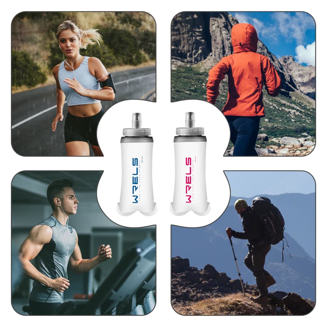 1pc New Large Caliber Soft Water Bottle Collapsible Convenient Sports Water Bottle for Cycling,Hiking,Trail,Running,Fitness - 5