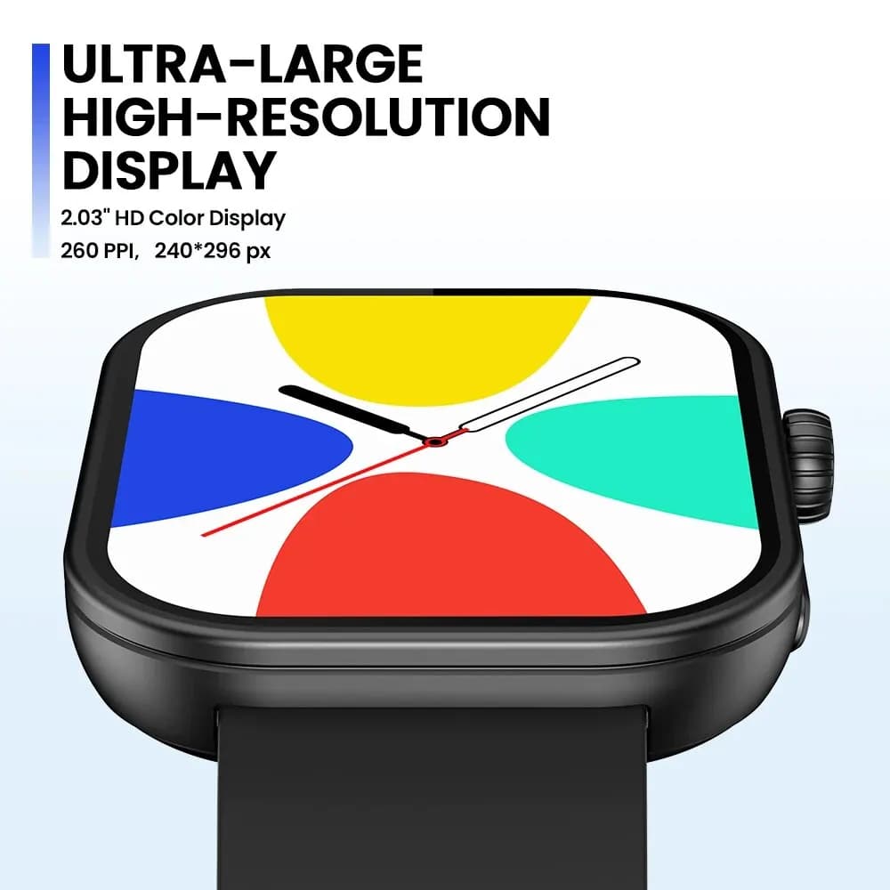 New Zeblaze Btalk Plus Voice Calling Smartwatch 2.03'' HD Color Display Health and Fitness Tracking Smart Watch for Men Women - 2