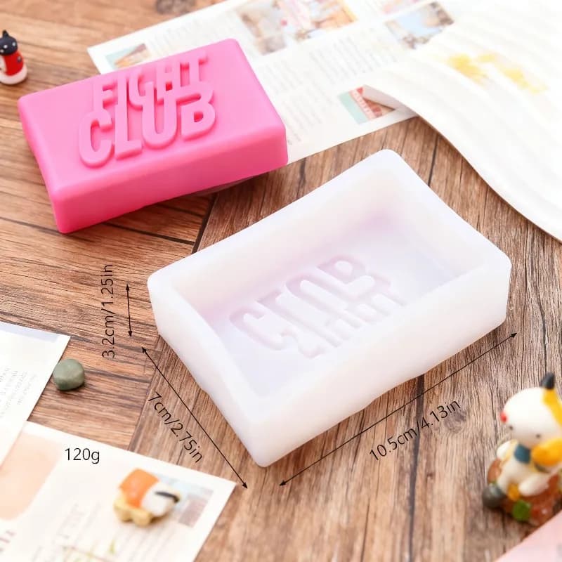 Square/Heart English Letters Silicone Soap Mold Diy Chocolate Ice Cake Baking Kit 3D Artifact Plaster Resin Candle Making Tool - 4