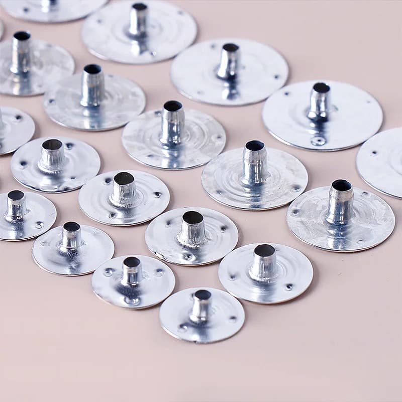 1 Roll Candle Cotton Wicks +100pcs Metal Candle Wick Sustainer Tabs For Handmade Candle DIY Craft Making Kit Set Accessories ﻿ - 6