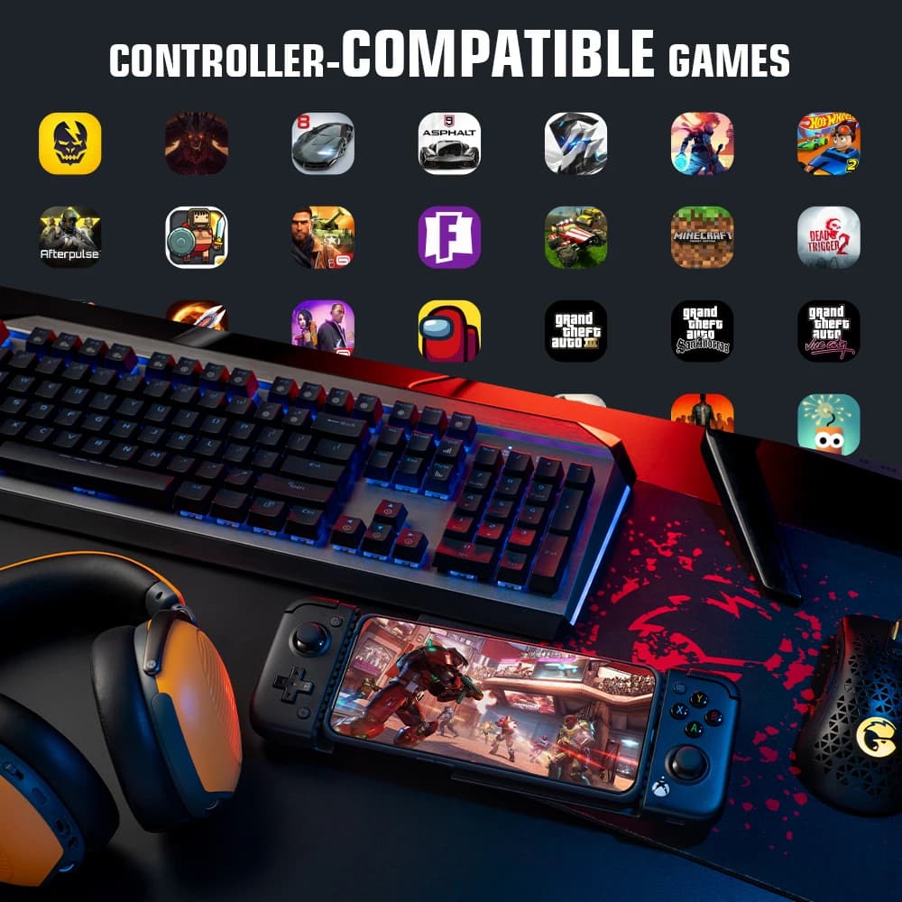 جيم سير X2 برو يد تحكم للهواتف أندرويد وXbox متوافقة مع xCloud وSTADIA وجيفورس ناو ولونا - 3