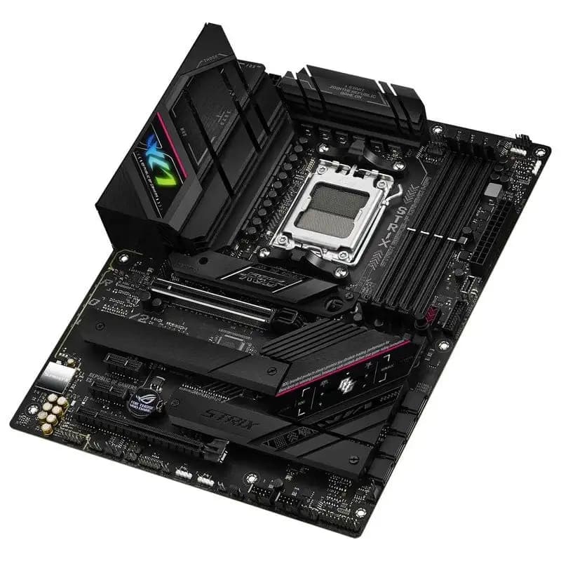 لوحة أم ASUS ROG STRIX B650E-F GAMING WIFI بمعالج AMD B650 و AM5 وذاكرة DDR5 بسعة 192 جيجابايت وM.2 وATX تدعم Ryzen 5 9600X وRyzen 5 8500G وRyzen 9 7900 - 2