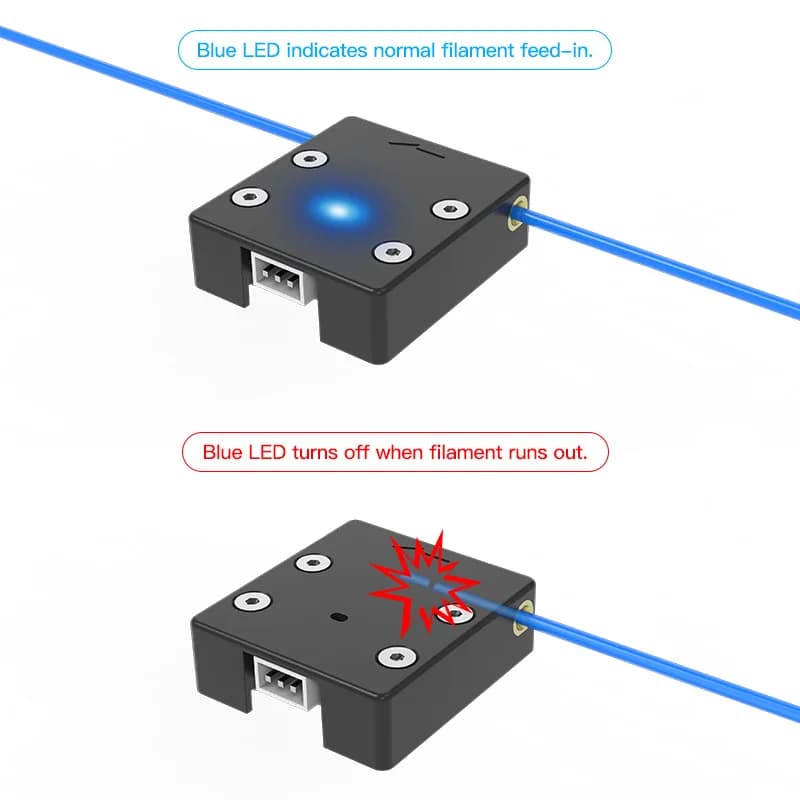 مستشعر نفاد الخيط Creality الرسمي Ender 3 V2، كاشف ذكي لكسر الخيط لـ Ender 3/Ender 6/CR-10 طابعة ثلاثية الأبعاد - 2