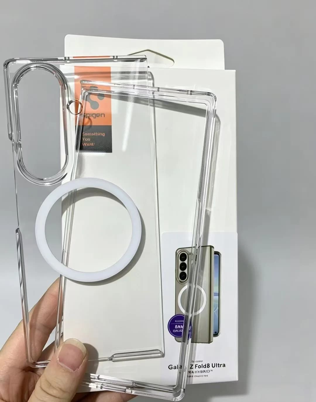 Spigen Original Ultra Hybrid Transparent Phone Case For Samsung Z Fold8 Ultra Fold 8 7 6 5 For Magsafe Hard PC Magnetic Cover - 4