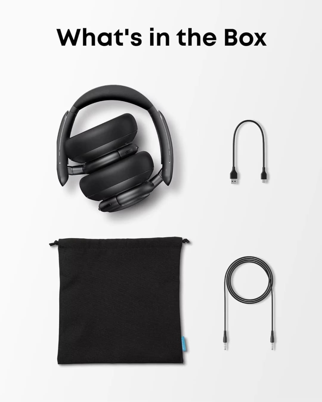 سماعات الرأس Soundcore من Anker Life Q30 مع إلغاء الضوضاء الهجين النشط سماعات بلوتوث لاسلكية سماعات أذن فوق الأذن - 6