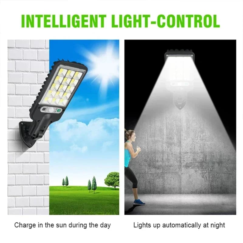 1/2/3/4PCS Solar Lights Outdoor 3 Modes 200COB Waterproof Street Lamp Motion Sensor Security Lighting for Garden Patio Path Yard - 4