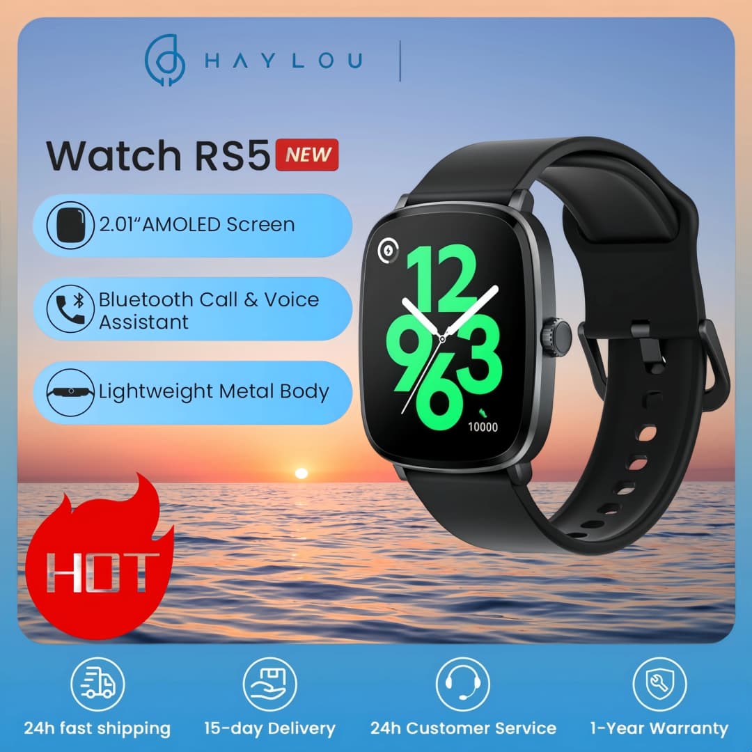 ساعة هالو RS5 الذكية شاشة AMOLED HD 2.01 بوصة مراقبة الصحة مكالمات بلوتوث مساعد صوتي ذكي ساعة رياضية ذكية