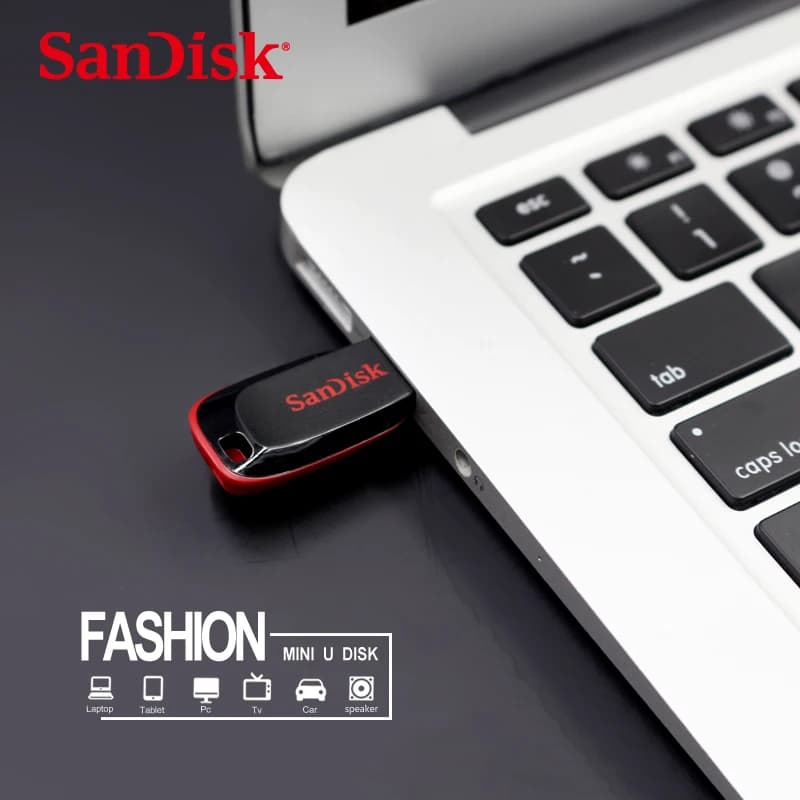 SanDisk CZ50 USB2.0 ذاكرة فلاش 32 جيجابايت 16 جيجابايت 64 جيجابايت يو اس بي قلم محرك أقراص يو ديسك ميني فلاش درايف كروزر بليد 100% أصلي - 2