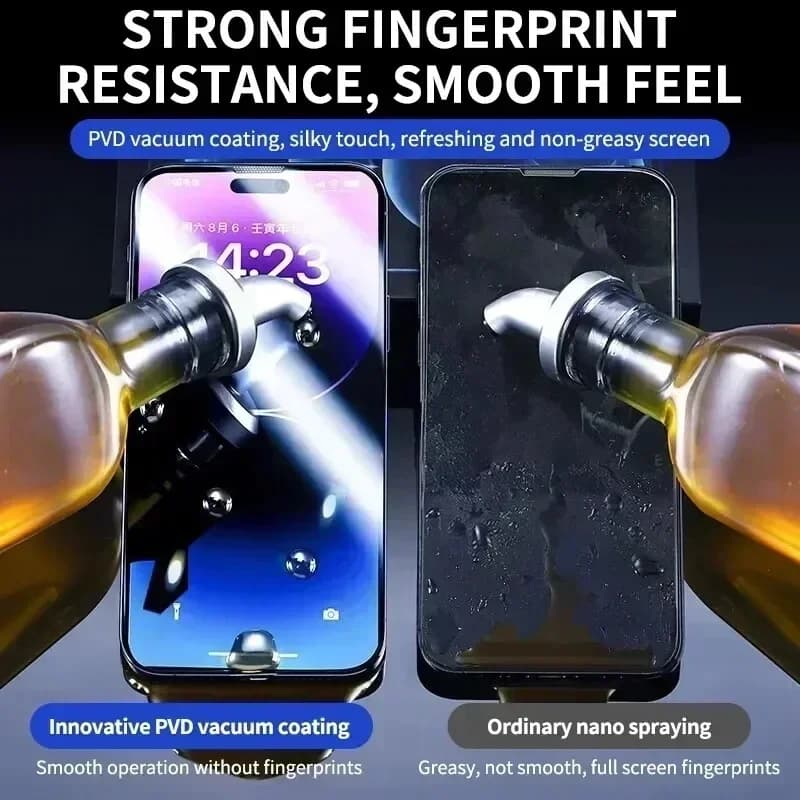 Oleophobic Coating Dust Free Easy Installation Screen Protector For iPhone 14 11 13 12 15 Pro Max Mini XS X XR 17 16 Plus Glass - 5
