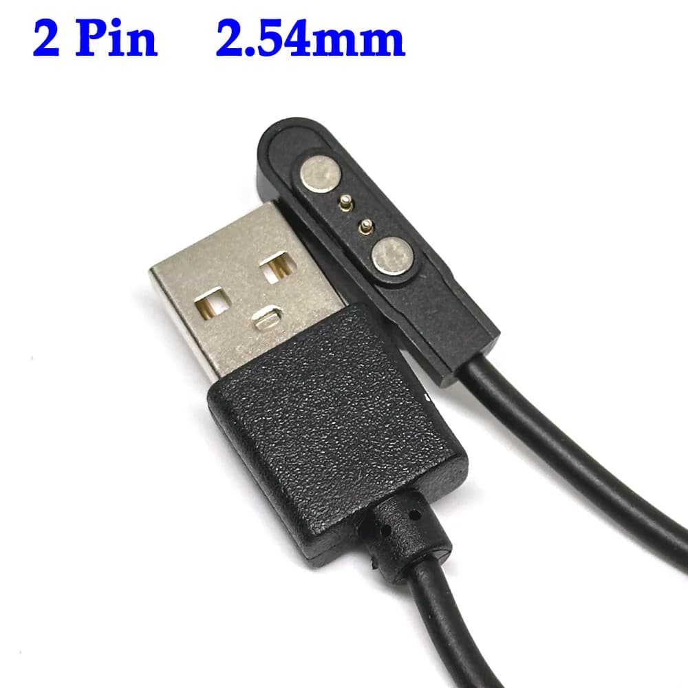 كابل شحن مغناطيسي 2Pin لساعات الأطفال الذكية، متوافق مع Q750S و T88 وغيرها