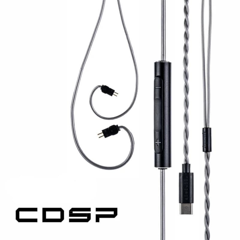كابل سماعات MOONDROP CDSP، كابل ترقية تفاعلي عبر الإنترنت، USB-C، لسماعات الأذن السلكية المحمولة HiFi - 6