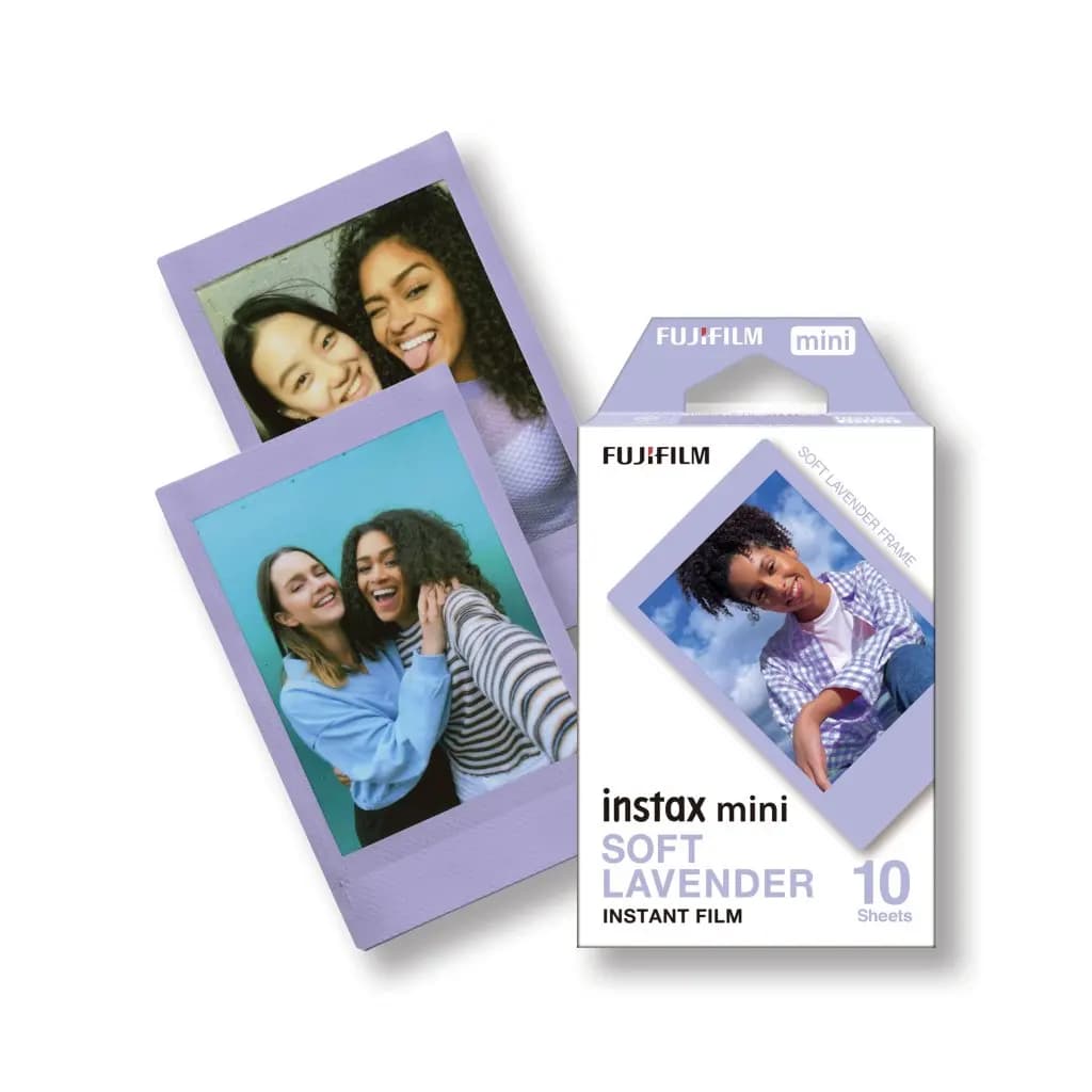 Fujifilm Instax Mini Color Film Soft Lavender Film 10-100 Sheets For Fuji Mini 12 11 8 9 7s 25 26 70 Evo Camera(Expiry-2026) - 3