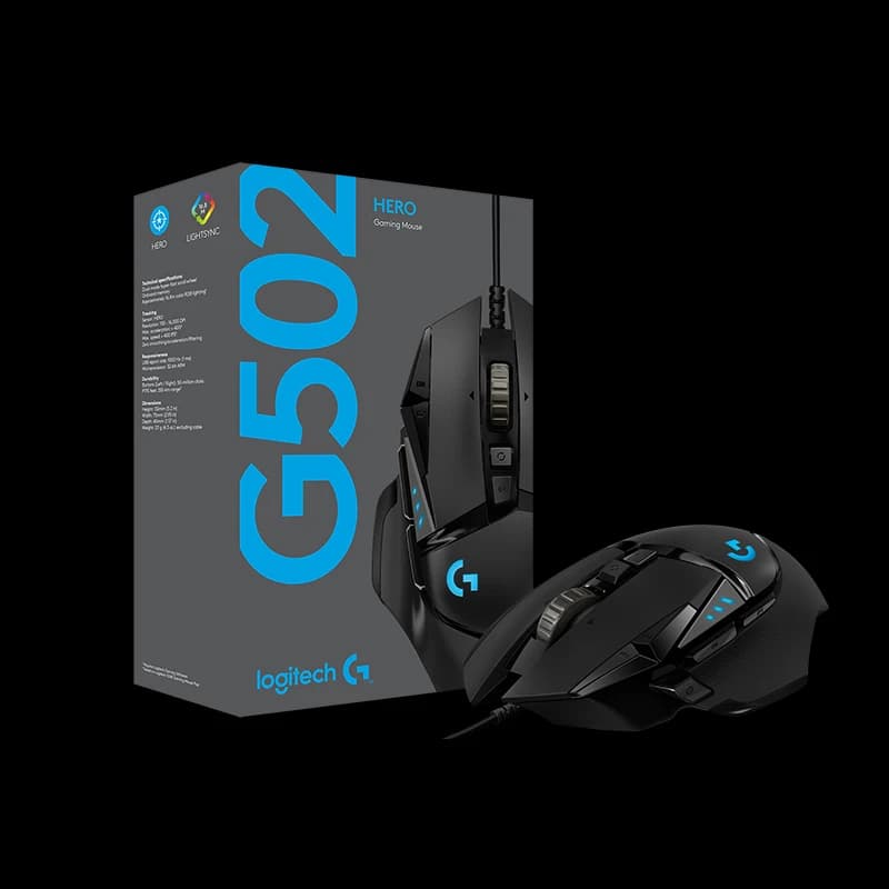 ماوس الألعاب عالي الأداء لوجيتك G502 HERO، HERO 25K، 25,600 DPI، 11 زر قابل للبرمجة، إصدار الرياضات الإلكترونية - 6