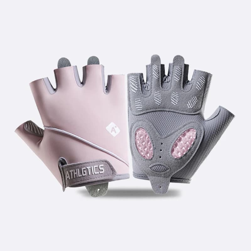 Women Half Finger Cycling Gloves Anti-Slip Shock Absorbent Breathable Fitness Bicycle Gloves for Sports Gym Training Bike Riding - 4