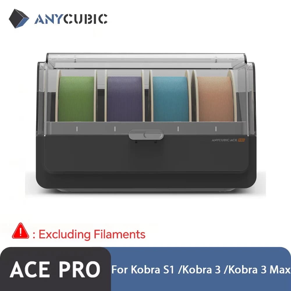 Anycubic ACE Pro لصندوق خيط Kobra S1/Kobra 3/Kobra 3 MAX مع تجفيف تلقائي ودعم احتياطي للطباعة بأربعة ألوان - 2