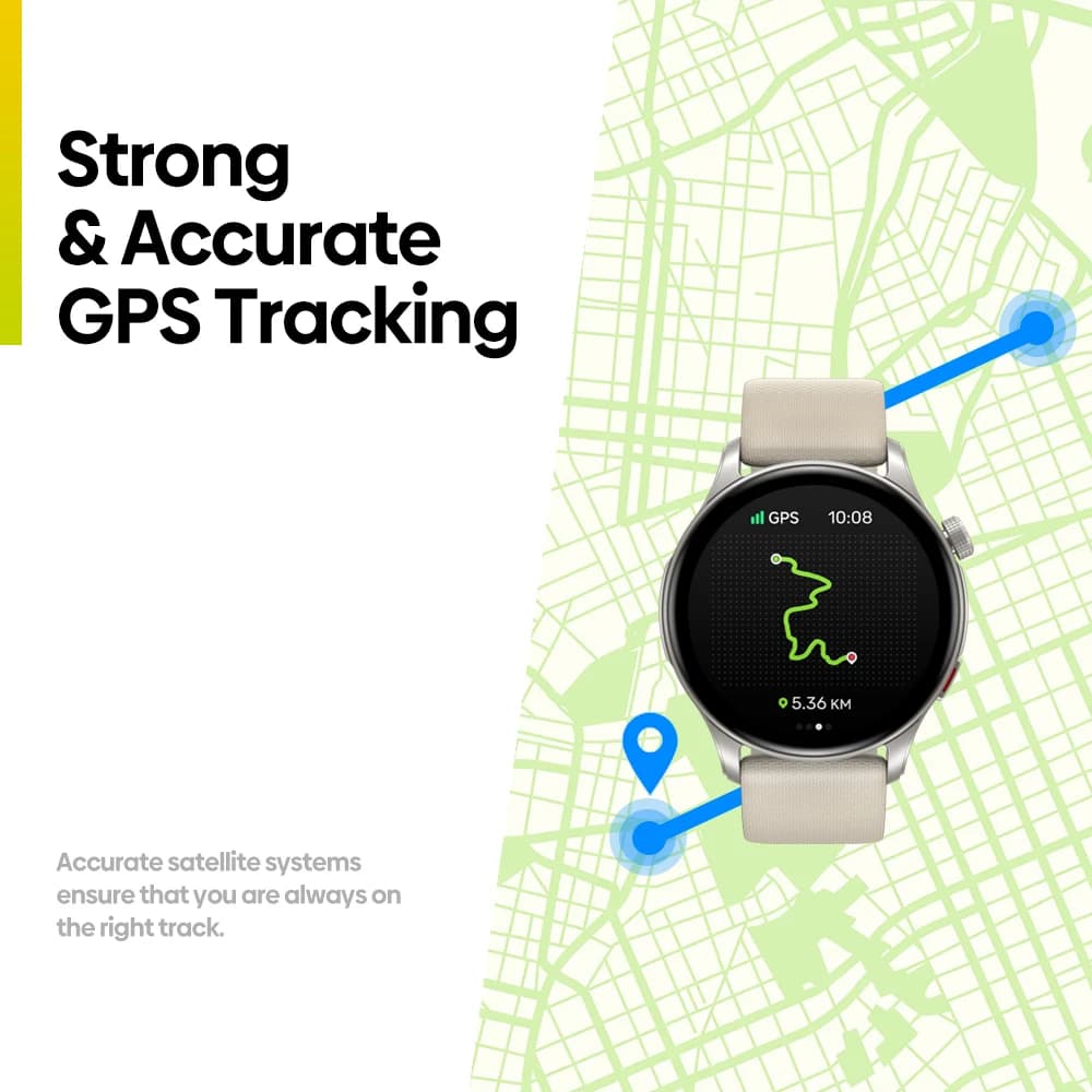 New Zeblaze Btalk 3 GPS Smartwatch 1.43" AMOLED Screen Dual Strap Bluetooth Calling Sports Watch Heart Rate SpO2 Stress Tracking - 2