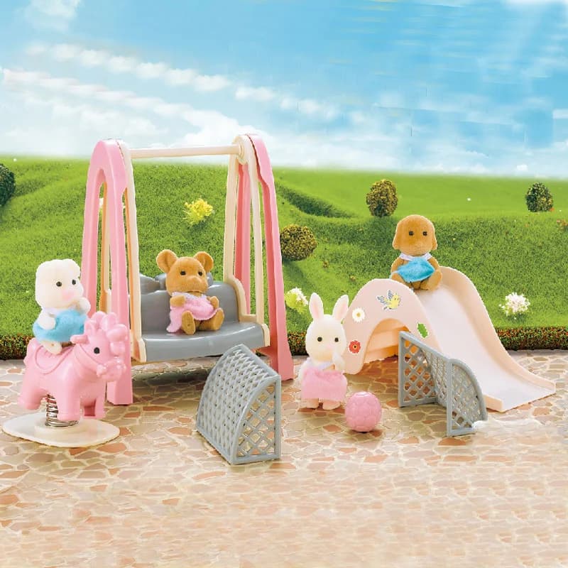 Dollhouse Furniture Set Doll house Bathroom/Kitchen/Fridge/Washing Machine Laundry Kids Doll House Miniature Pretend Play Toys - 4