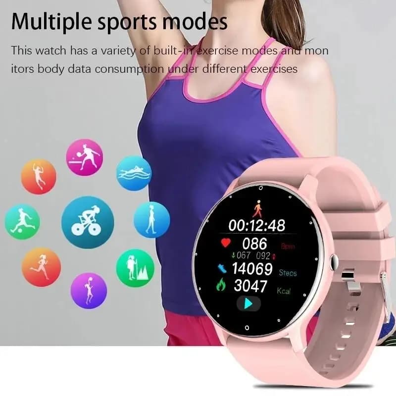 LIGE Women Smart Band Watch Real-time Weather Forecast Activity Tracker Watches Heart Rate Monitor Sports Ladies Smart Watch Men - 5