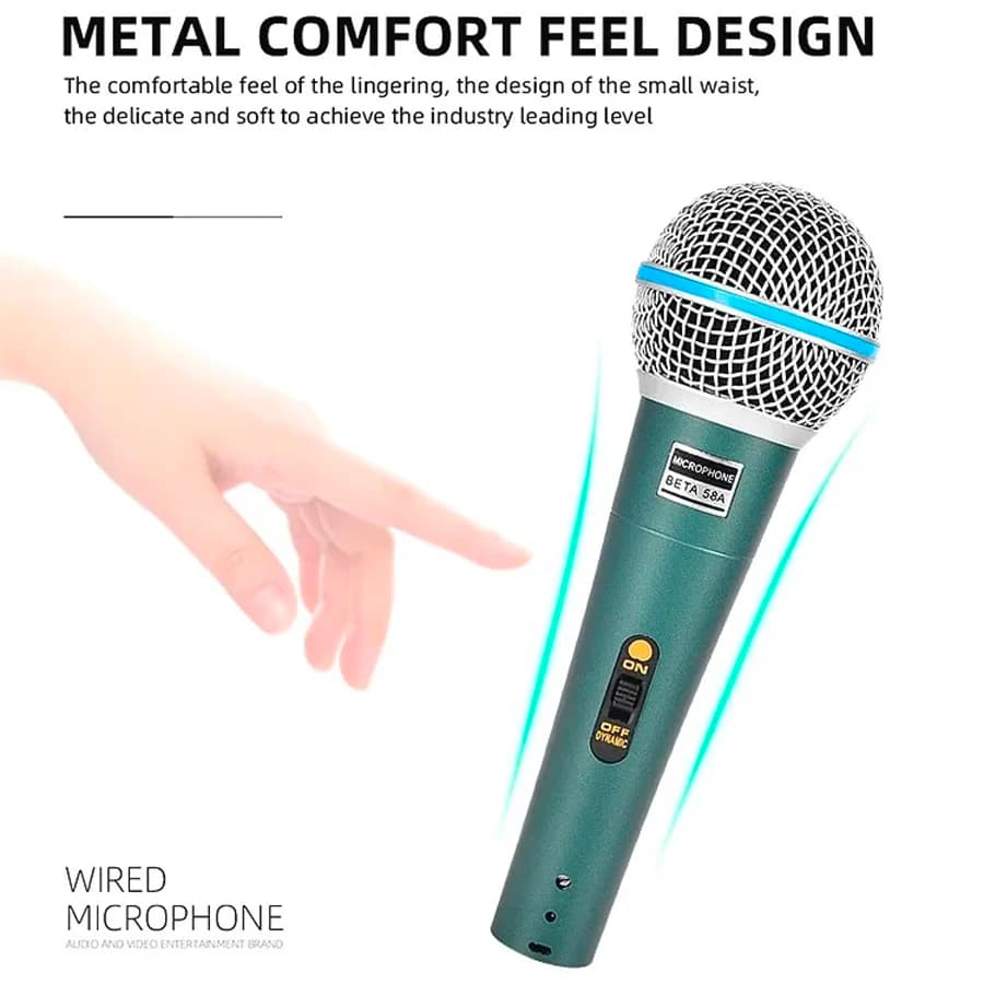 Wired Professional Condenser Microphone Mic For PC Karaoke Machine System Sound Room Gaming Gamer Audio Sing Live Streaming Kits - 4