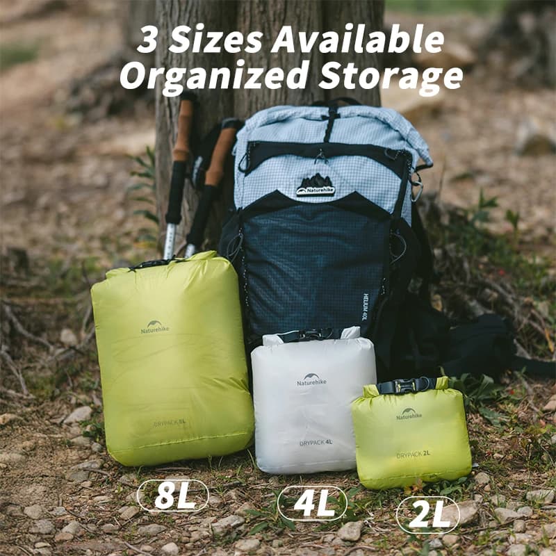 حقيبة تخزين مضادة للماء من Naturehike للسباحة والتجديف والمشي لمسافات طويلة، حقيبة ضغط عائمة - 6