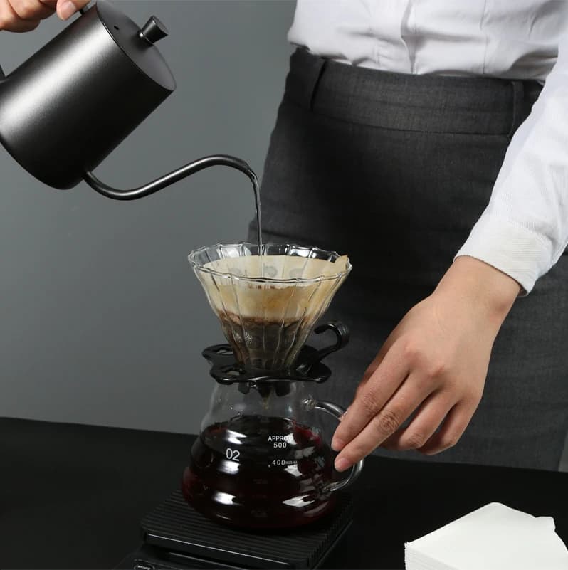 Havmore Wood Pulp  02 Cone Filter Pour Over 2-4 Cups Natural Drip Coffee Paper Filters Makers Accessories - 5