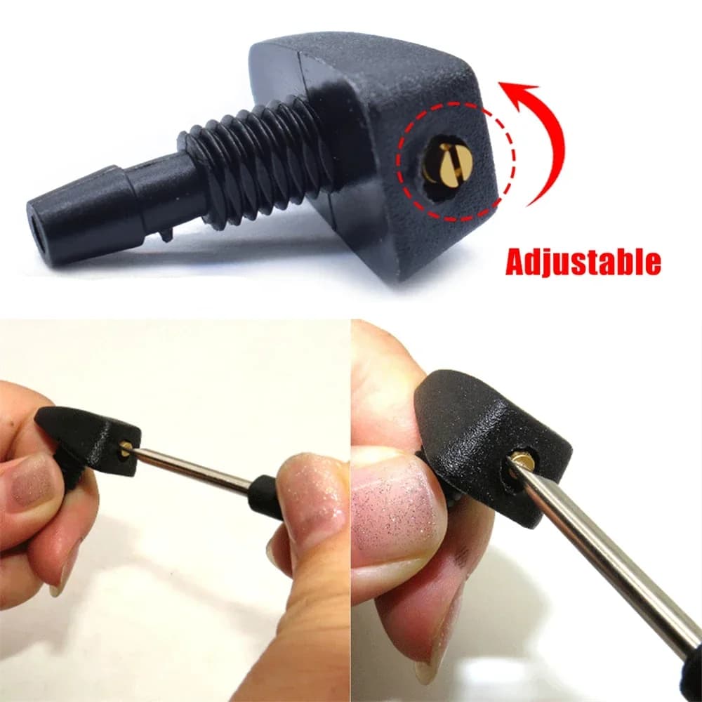 2Pcs Universal Windshield Washer Jet Kit - Adjustable Sprayer for Efficient Front Window Cleaning & Detailing - 4