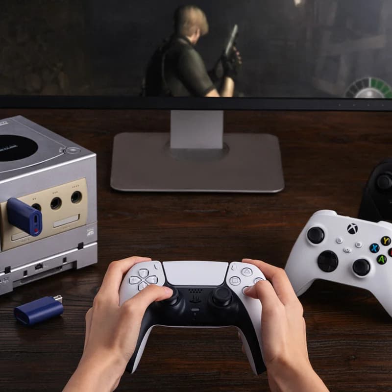 8BitDo مستقبل بلوتوث ريترو لNGC، Wii وWindows، متوافق مع وحدة تحكم Xbox Series، Switch Pro وPS5، 4 وحدات تحكم - 3