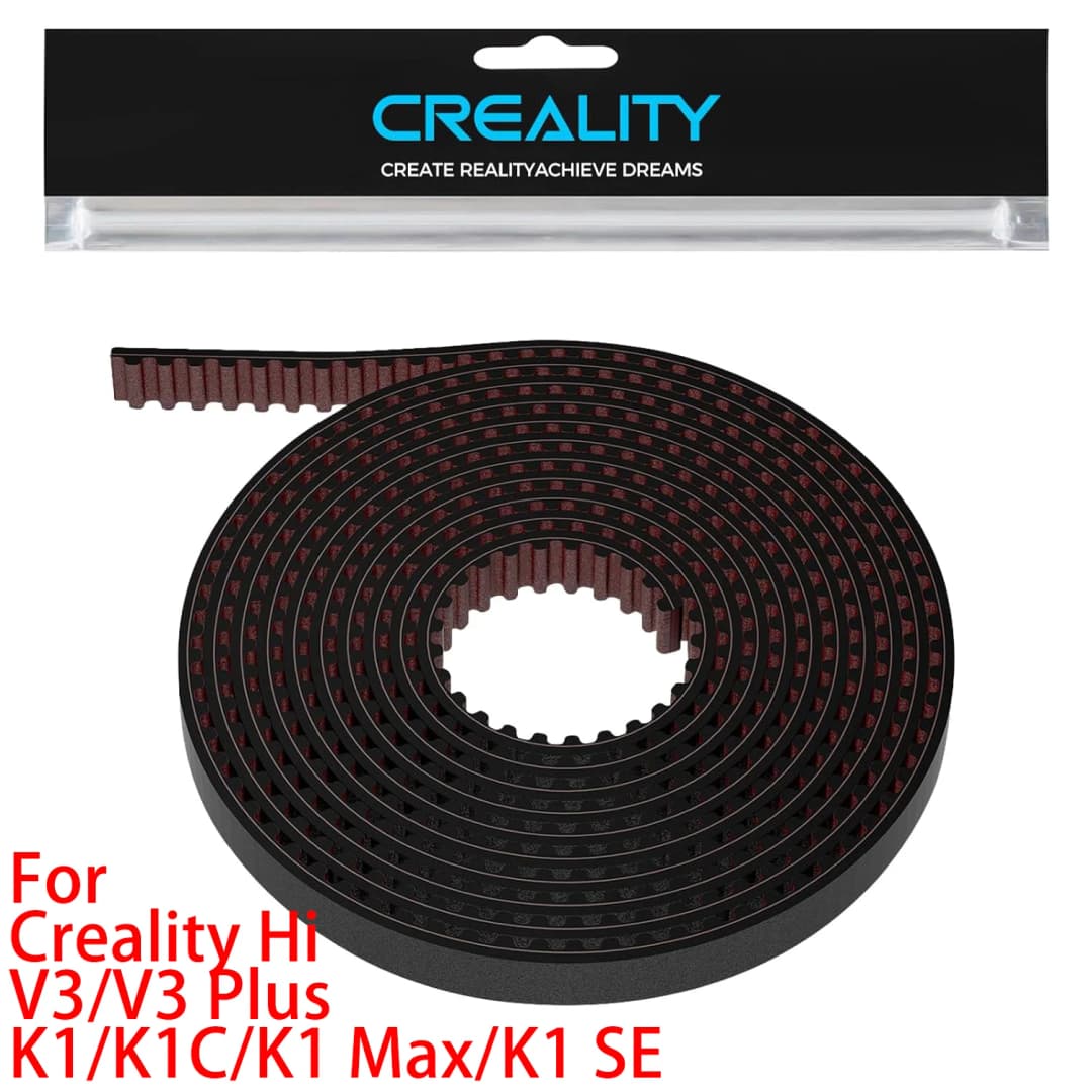 Creality Official K1/K1C/K1 Max/K1 SE Timing Belt Kit 2M, Original X/Y/Z Axis GT2,Synchronous Belt Fiber-Reinforced Rubber Belt