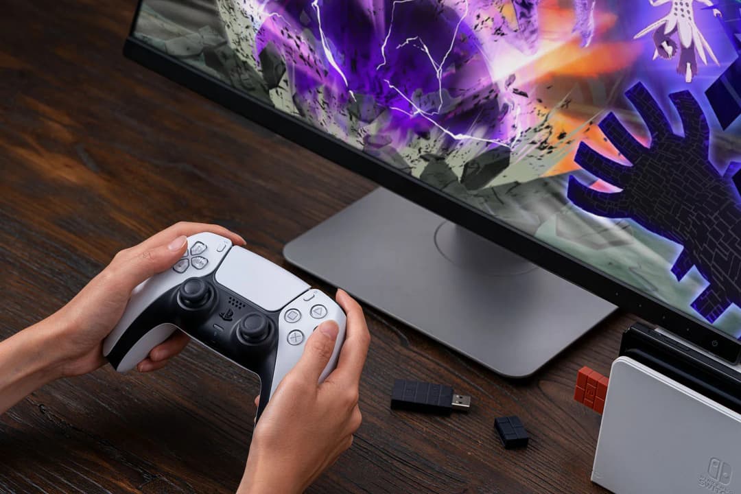 مستقبل محول بلوتوث لاسلكي 8BitDo USB لـ Nintendo Switch 2 وويندوز وماك وPS1 وXbox one وPS4 وPS5 وSwitch Pro Controller - 6