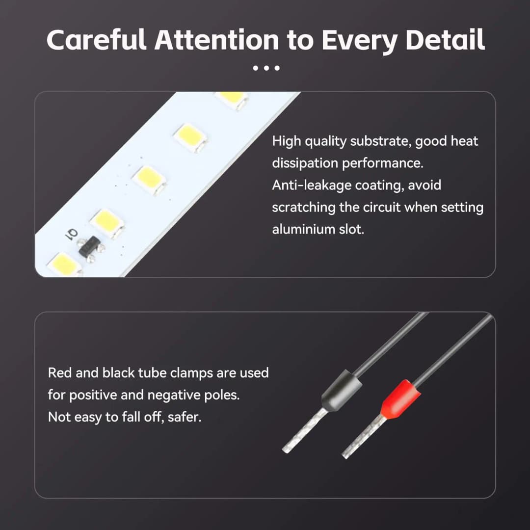 مجموعة إضاءة LED الرسمية من Creality لـ Ender 3 V3 SE/KE، إضاءة LED للطابعة ثلاثية الأبعاد 24V 5W، إضاءة ناعمة بدون وميض لـ Ender-3 V3 SE / V3 KE - 4