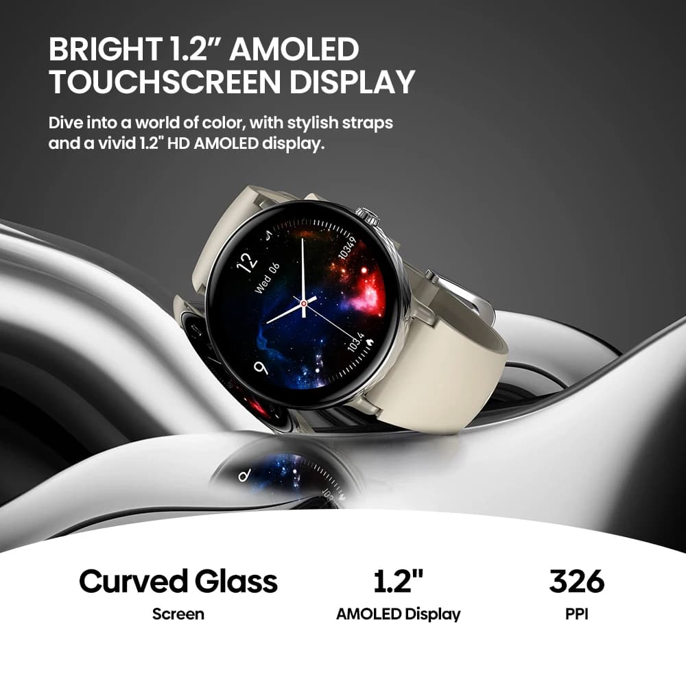ساعة ذكية جديدة Zeblaze Lily 2 بمكالمات بلوتوث وشاشة AMOLED 1.2 بوصة سوار مزدوج لمراقبة الصحة للنساء - 3