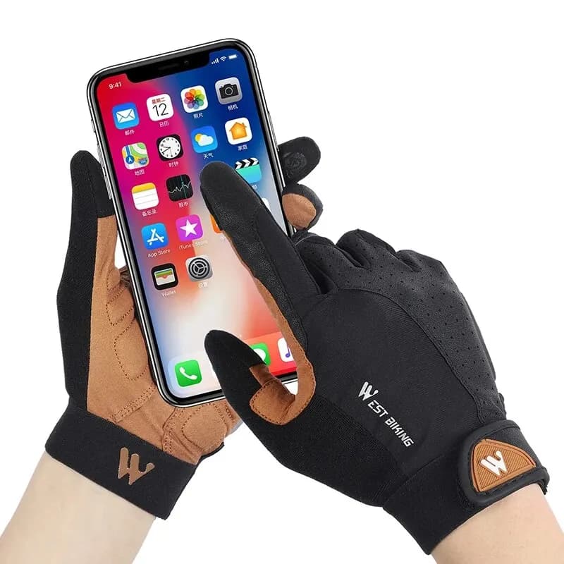 قفازات WEST BIKING لركوب الدراجات قفازات كاملة الأصابع قفازات رياضية للدراجات للرجال والنساء ربيع خريف صالة الألعاب الرياضية قفازات الدراجات النارية التخييم والمشي - 5