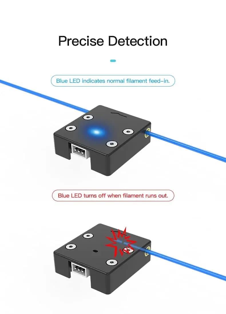 مستشعر نفاد الخيط الرسمي من Creality لـ Ender 3 V2، كاشف كسر الخيط الذكي لـ Ender 3/Pro/Max/Ender 5 Plus - 5
