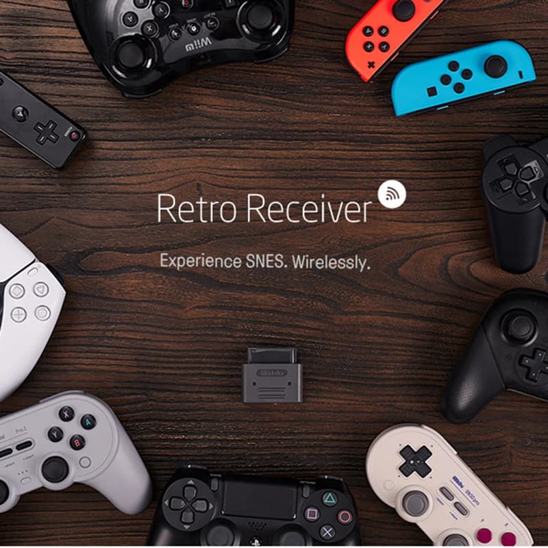 محول بلوتوث 8BitDo Retro Receiver لجهاز SNES SF-C إصدار Snes لجهاز Super Nintendo وSuper Famicom الأصلي لجميع الموديلات - 4