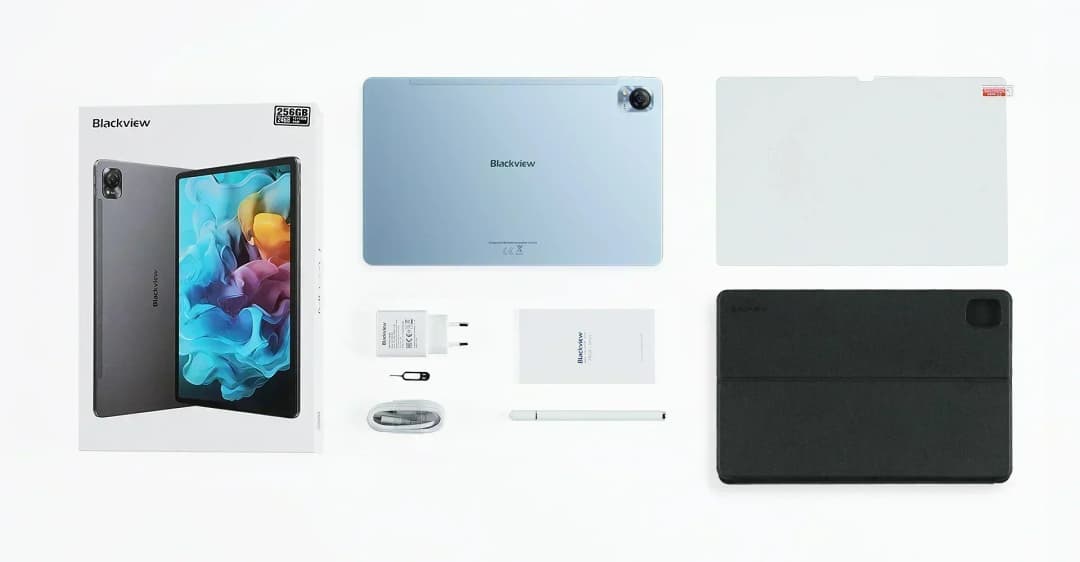 أجهزة لوحية Blackview MEGA 1 مقاس 11.5 بوصة بشاشة 2.4K بمعدل تحديث 120 هرتز وكاميرا 50 ميجابكسل وذاكرة 12 جيجابايت وسعة تخزين 256 جيجابايت وبطارية 8800 مللي أمبير وشحن 33 واط ودعم Widevine L1 ونظام أندرويد - 6