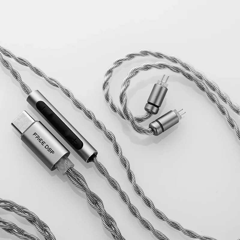 كابل ترقية سماعة MOONDROP FREE DSP USB-C إخراج صوت متوازن بالكامل Type-C سماعات داخل الأذن 0.78 مم 2-Pin - 2