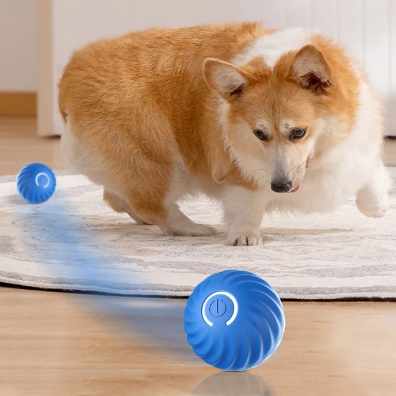 Smart Dog Toys Intelligent Gravity Jump Ball Rechargeable Bite-Resistant Rolling Ball Cat And Dog Chase Interactive Pet Toys - 2