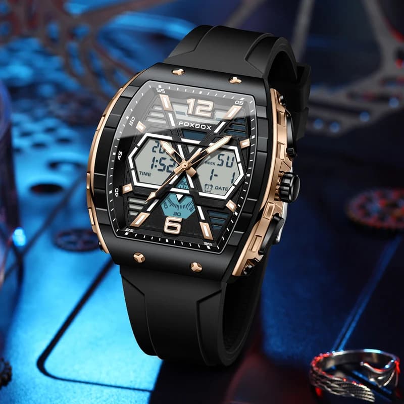 LIGE Digital Men Military Watch 50m Waterproof Wristwatch LED Quartz Clock Sport Watch Male Big Watches Men Relogios Masculino - 2