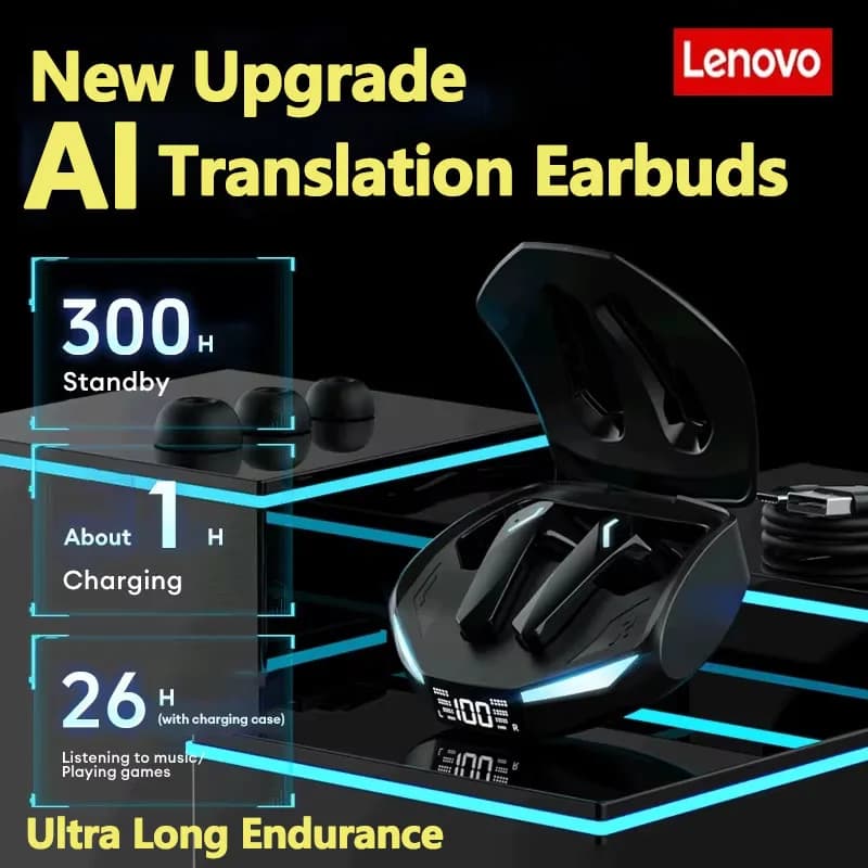 Lenovo XT53 AI Translation Earbuds Wireless Bluetooth 5.4 HD Voice Calls Noise Reduction Earphones Real-time Translation Headset - 6