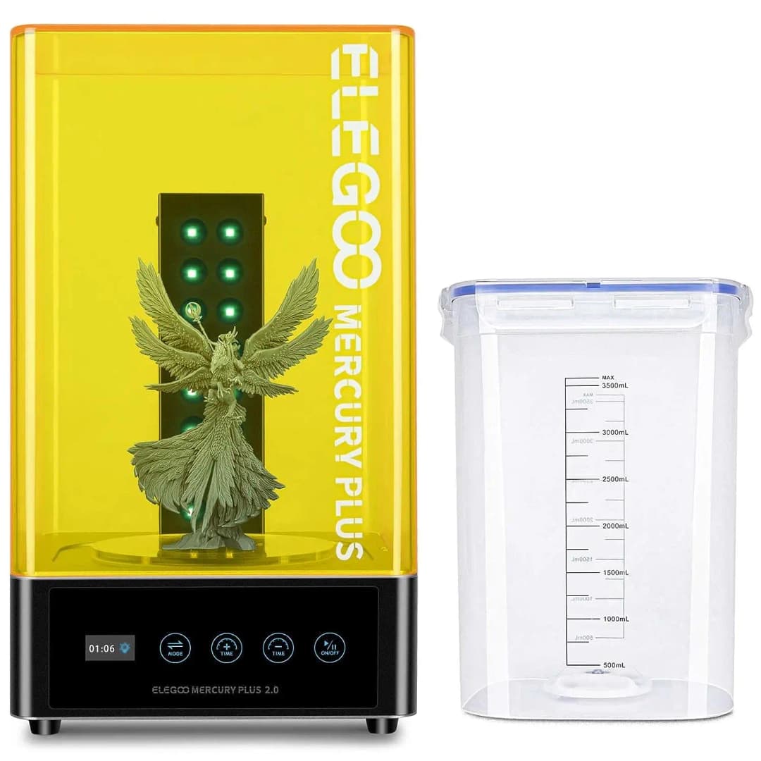 محطة غسل وعلاج ELEGOO Mercury Plus 2.0 V2 لطابعات 3D Mars Photon S Photon Mono LCD SLA DLP